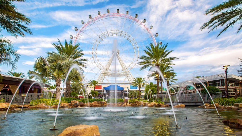 The Wheel at Icon Park located in Orlando Florida as one of its main attractions